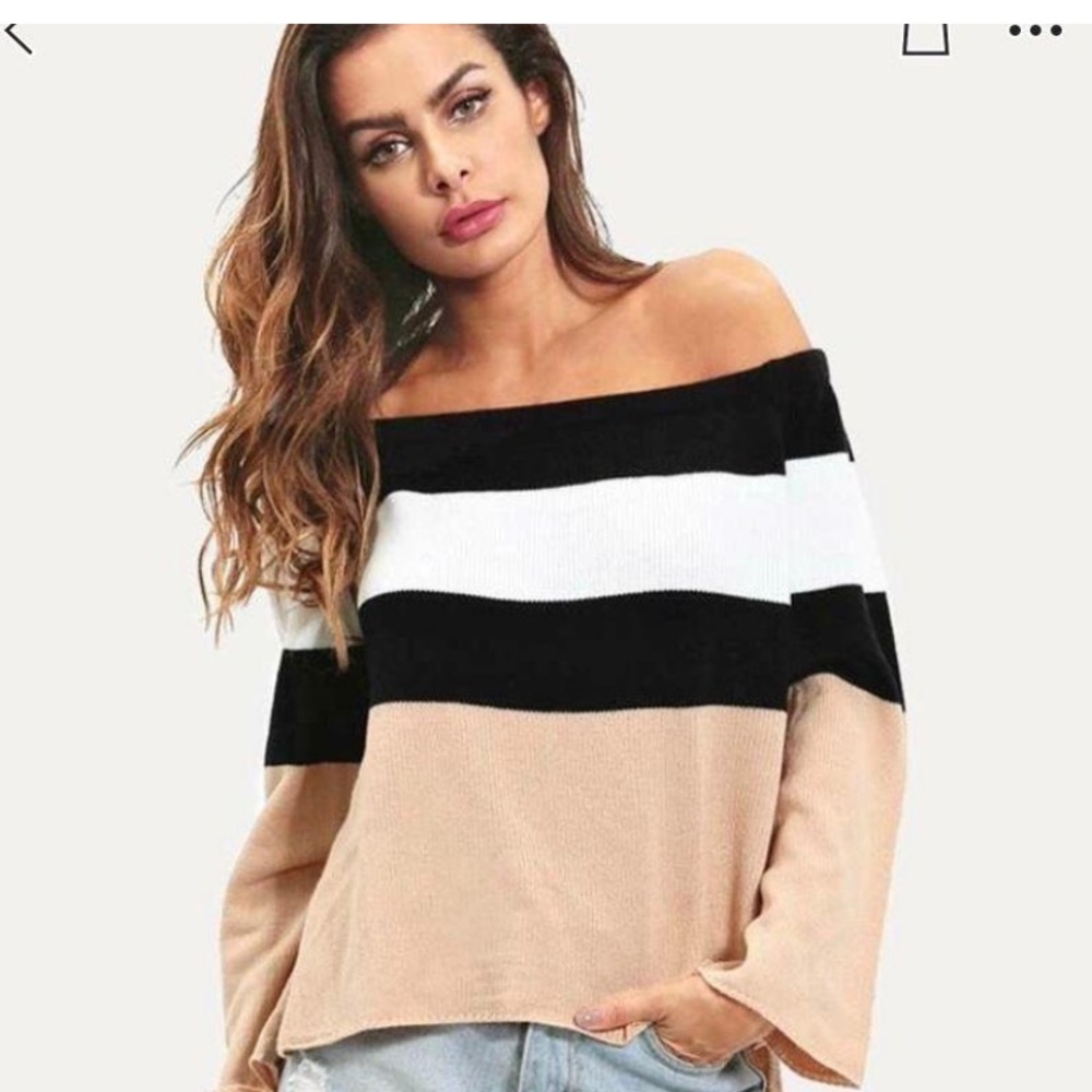 Off the shoulder sweater